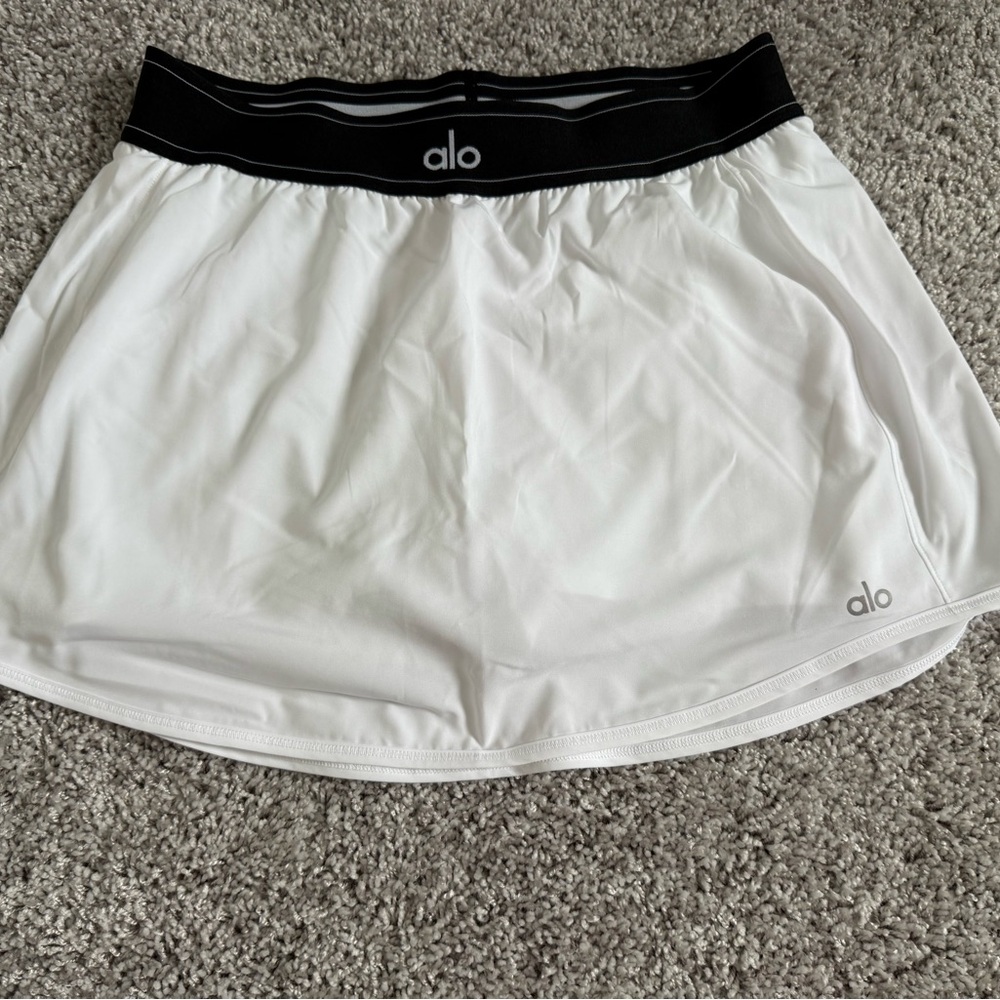 Alo White Athletic Skirt